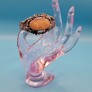 Elegant Sterling Silver and Mother Of Pearl - White, Women's Bracelet